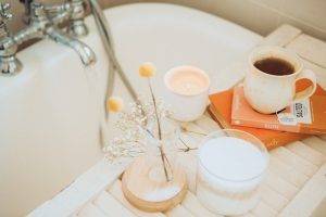 Use scented candles to turn your bathroom into a spa-like retreat