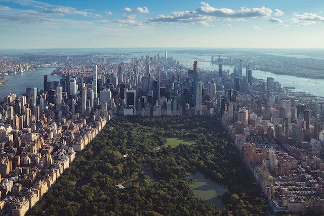 Aerial view of Central Park
