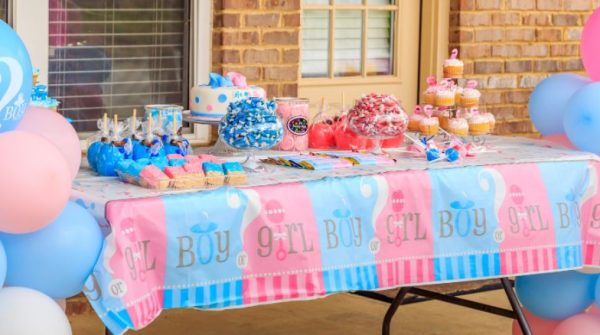 gender reveal party decorations Long Island